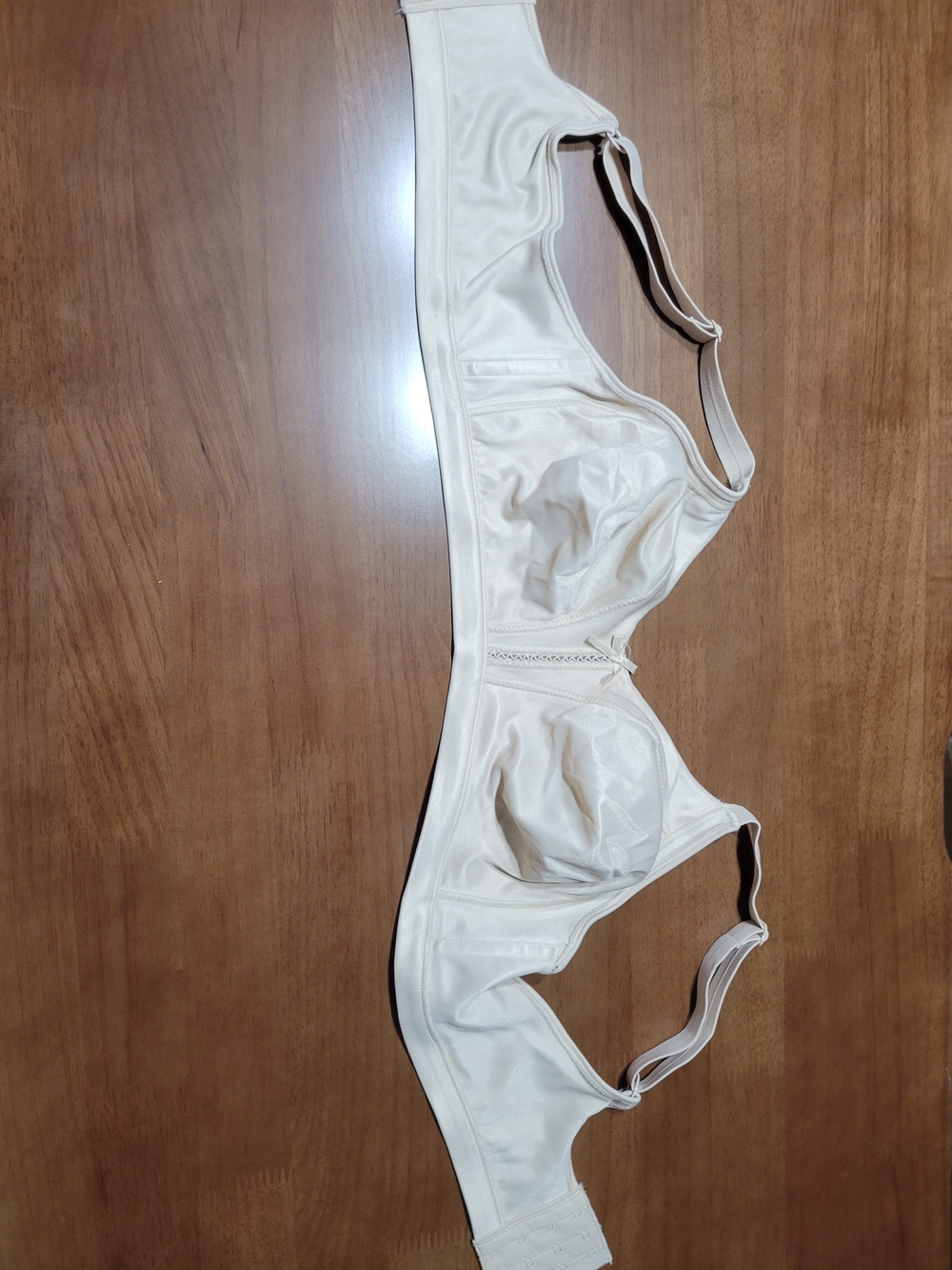 Bali Cream Wireless Comfort Bra with Adjustable Straps